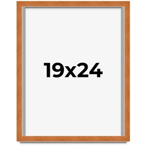 PosterPalooza | Modernist Brown Picture Frame - UV Acrylic, Foam Board Backing, Hanging Hardware - 1 of 4