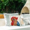Stupell Industries Bold Patterned Rooster Outdoor Decorative Throw Pillow, 18 x 18 - 3 of 3