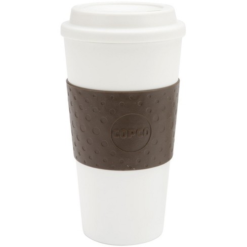 Copco Acadia Double Wall Insulated Travel Mug with Non-Slip Sleeve,  16-Ounce, Bubble Gum