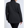 ELOQUII Women's Plus Size The Fluid Crepe Longline Blazer - 3 of 4