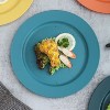 LunaLulinlk 10 Inch Large Plastic Plates 8 Pieces, Unbreakable And Reusable Light Weight Dinner Plates Microwave Safe - 2 of 4