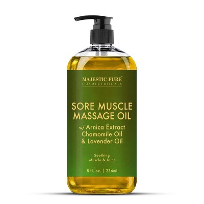 Majestic Pure 8 oz Arnica Lavender Chamomile Massage Oil