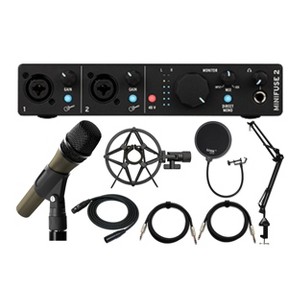 Arturia MiniFuse 2 Audio Interface Bundle, Microphone and Recording Accessories - 1 of 3