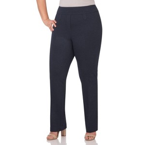 Rekucci Comfort Knit Bootcut Leg Pants for Curvy Women with Tummy Control - 1 of 4