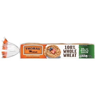 Thomas' Whole Wheat English Muffins - 12oz/6ct