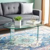 Carsten Temp Glass Coffee Table - COF7302A-2BX - Clear - Safavieh - 2 of 4