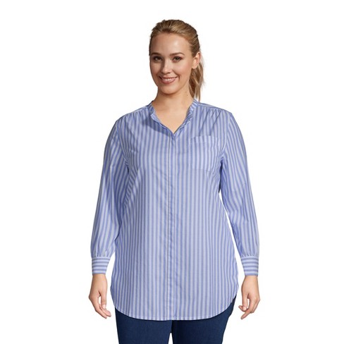 Lands' End Women's Cotton A-line Long Sleeve Tunic Top : Target