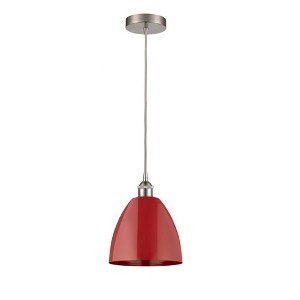 Plymouth Dome - 1 Light Cord Hung Mini Pendant In Industrial Style-12.88 Inches Tall and 9 Inches Wide - 1 of 1