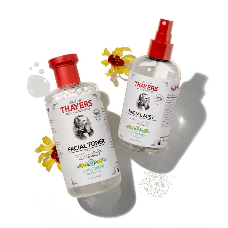 Thayers Natural Remedies Witch Hazel Alcohol Free Toner Facial Mist - Cucumber -  8 fl oz, 6 of 15