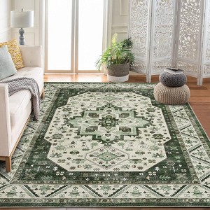 Short Pile Area Rugs for Living Room Carpets Boho Washable Large Rugs for Bedroom Modern Vintage Classic Lounge Rug - 1 of 4