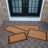 Indoor/Outdoor Coir Doormat with Border Natural/Black - Entryways - 4 of 4
