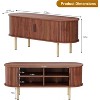 47.2" TV Stand, Modern TV Console Table with Storage Compartment and Sliding Door, Gaming Entertainment Center with Cabinet for Living Room - 2 of 4