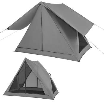 Costway Pop-up Camping Tent for 2-3 People with Carry Bag & Rainfly for Backpacking Hiking
