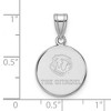 Black Bow Jewelry 14k White Gold The Citadel Bulldogs NCAA Medium Pendant - 2 of 3