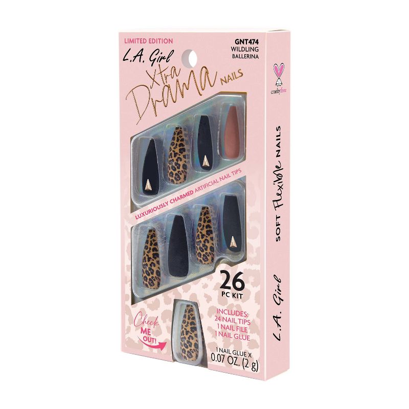 L.A. Girl Xtra Drama Fake Nails - Wildling - 26pc, 5 of 11