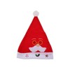 Unique Bargains Christmas Hat Polyester Red 11.02"x14.96" 1 Pcs - 4 of 4
