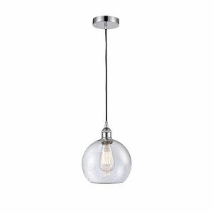 Athens - 1 Light Cord Hung Mini Pendant In Industrial Style-10.75 Inches Tall and 8 Inches Wide - 1 of 1