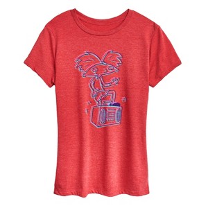 Women's - Hey Arnold! - 3D Arnold Short Sleeve Graphic T-Shirt - 1 of 4