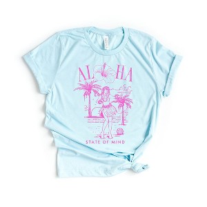 Simply Sage Market Women's Aloha State of Mind Short Sleeve Graphic Tee - 1 of 3