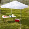 Caravan Canopy V-Series 10 x 10' 2 Straight Leg Sidewall Kit & M-Series Pro 2 10 x 10 Foot Shade Tent with Roller Bag & Set of 4 6-Pound Weight Plates - 4 of 4