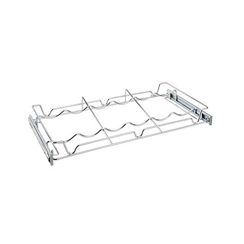 Rev A Shelf Sidelines 5wbr 24cr 1 24 Chrome Single Wire Pullout 6 Wine Bottle Rack Organizer For 14 Deep Kitchen Pantry Or Bar Cabinet Closet Target