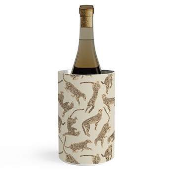 Iveta Abolina Cheetahs Tan Wine Chiller - Deny Designs
