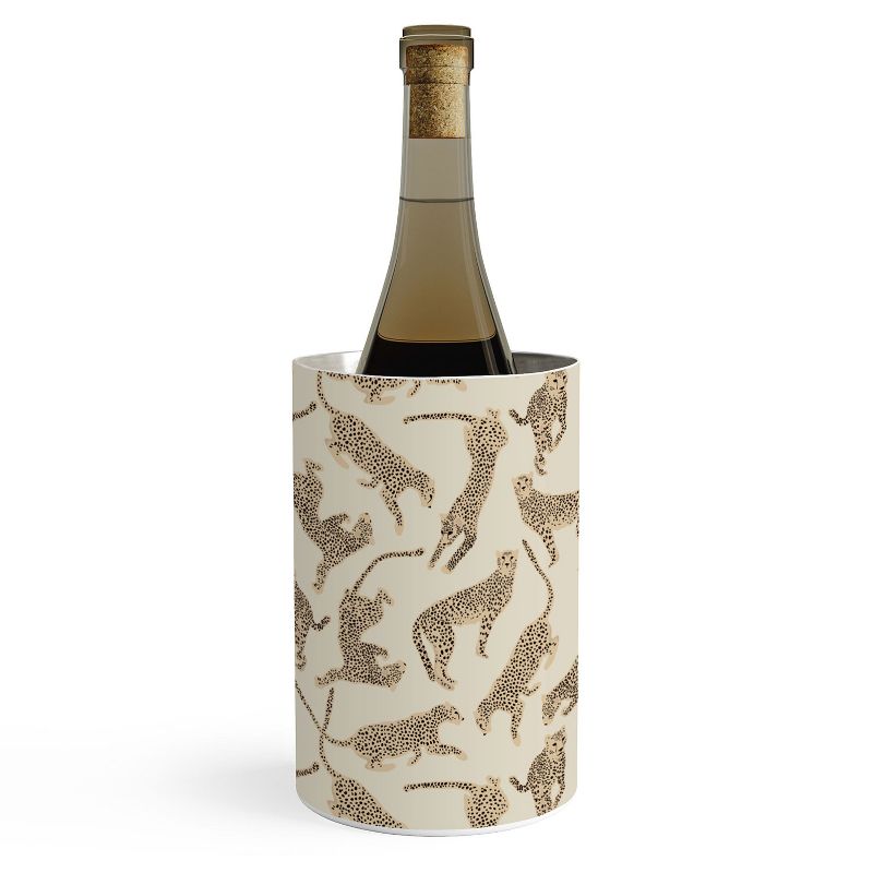 Iveta Abolina Cheetahs Tan Wine Chiller - Deny Designs, 1 of 3