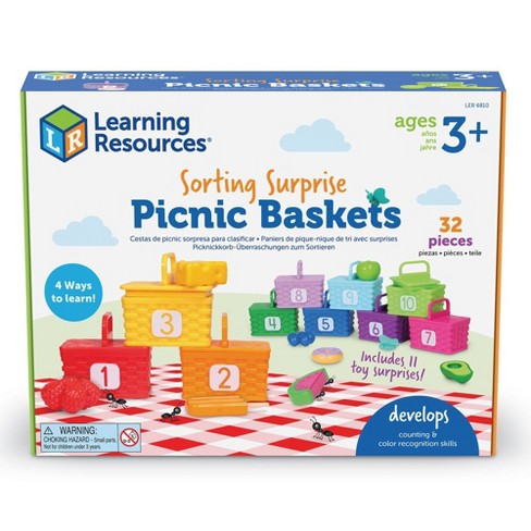  Learning Resources Sorting Surprise Picnic Baskets, Toddler  Sorting & Matching Skills Toy, Fine Motor Skills, Preschool Educational  Toys, 32 Pieces, Ages 3+ : Everything Else