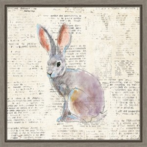Amanti Art Into the Woods I no Border (Hare) by Emily Adams Canvas Wall Art Print Framed 16-in. x 16-in. - 1 of 4