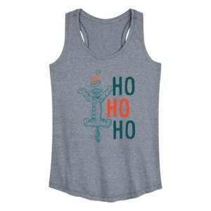 Women's - Winnie the Pooh - Tigger Christmas Ho Ho Ho Graphic Racerback Tank - 1 of 4
