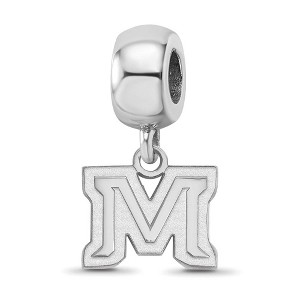 Black Bow Jewelry Sterling Silver Montana State Bobcats NCAA Bead Charm - 1 of 4
