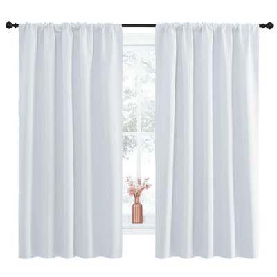 NICETOWN Blackout Curtains Rod Pocket Thermal Insulated Privacy Drapes (2 Panels)