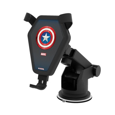 Keyscaper Marvel Avengers Captain America Grid 10-Watt Wireless Car Charger
