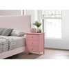 NicBex 3 Drawer Nightstand End Table,Wood Side Table with Round Knob Handles for Bedroom,Living Room,Bedside - 3 of 4