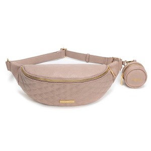 Luli Bebe Monaco Sling Bag, Luxury & Stain Resistant Quilted Exterior, Made From Eco-Friendly Vegan Leather, For Travel & Everyday Use - 1 of 4