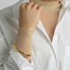 Adornia Gold 2-PIECE Omega Stretch Bracelet HOLIDAY Set - 3 of 4