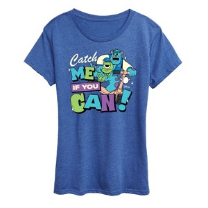 Women's - Monsters Inc - Mike Sully Catch Me If You Can Short Sleeve Graphic T-Shirt - 1 of 4