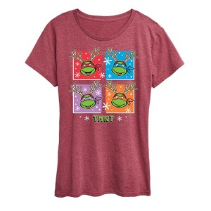 Women's - Teenage Mutant Ninja Turtles - Character Grid Short Sleeve Graphic T-Shirt - 1 of 4