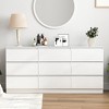 CIPACHO Modern White 6-Drawer Dresser - Roomy Double Dresser for Home - 2 of 4