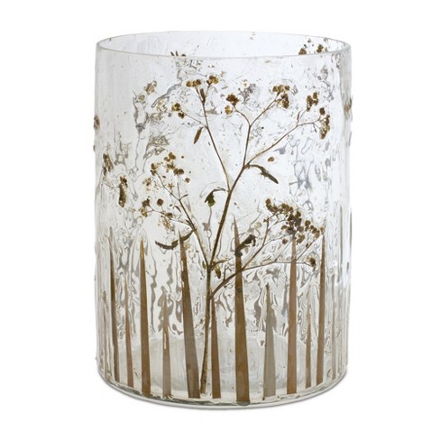 Melrose Dried Floral Glass Candle Holder : Target