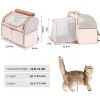 FUKUMARU Cat Backpack Carrier, Expandable Small Pet Carriers for Cats with 4 Pockets - 3 of 3