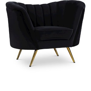 Meridian Furniture,Margo Velvet Chair - 1 of 4