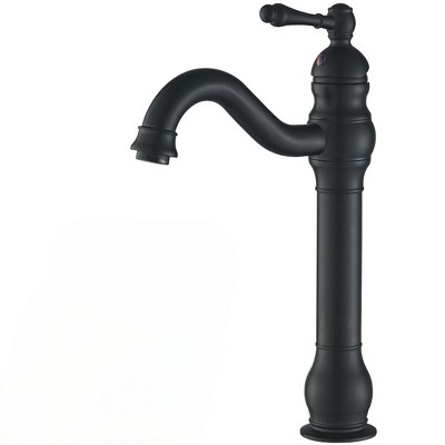 BWE Waterfall Single Hole Single-Handle Vessel Bathroom Faucet With Pop-up Drain Assembly