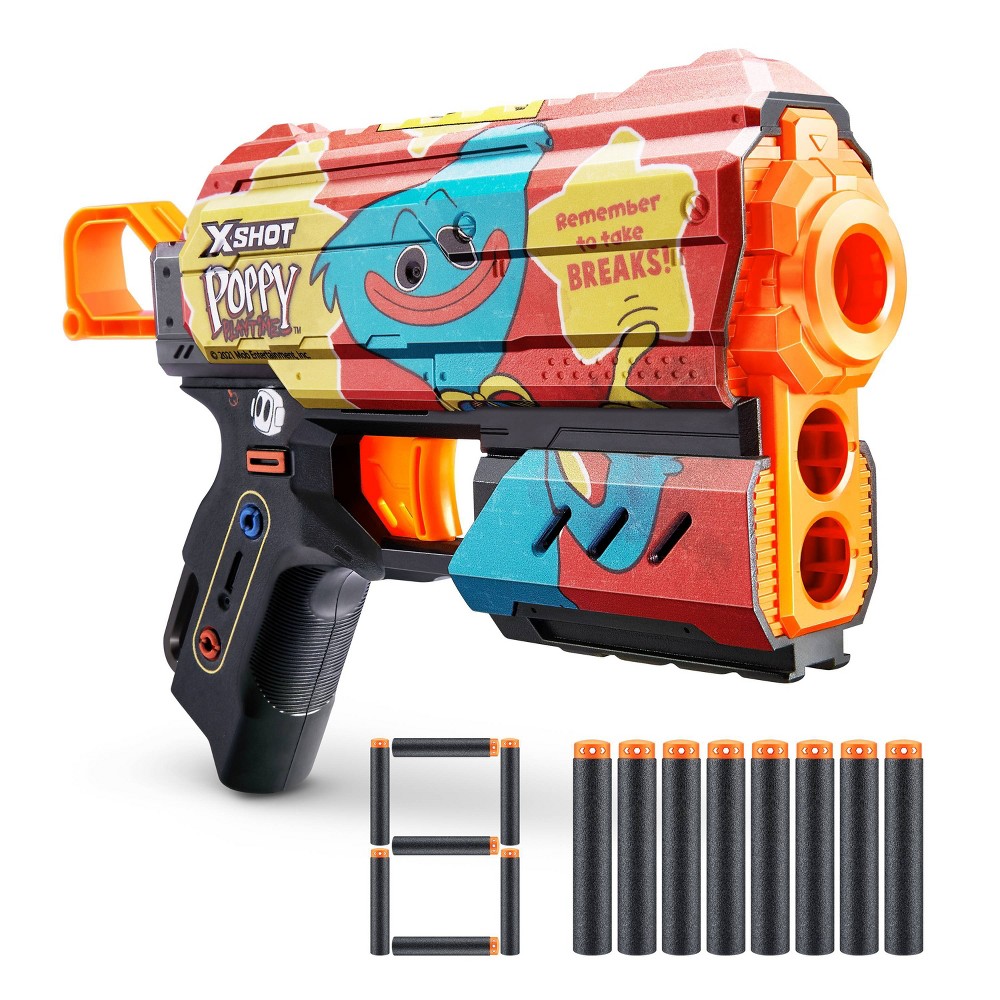 Zuru X-Shot SKINS Flux Poppy Playtime Timeout Dart Blaster