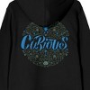 Coraline Cat Secret Door Long Sleeve Adult Black Hooded Sweatshirt - 4 of 4