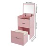 YIYIBYUS Vanity Desk with Makeup Stool, Makeup Vanity Table, Pink - 4 of 4