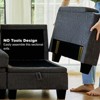 Belffin Fabric Modular Sectional Couch Armrests with Cup Holder, Modular Sofa Side Part for Sectional Sofa Couch - 4 of 4