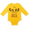 Disney Lion King Winnie the Pooh Mickey Mouse Baby 5 Pack Bodysuits Newborn to Infant - 2 of 4