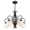 Livex Lighting Brookside 5 - Light Chandelier in  Black - 4 of 4