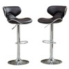 NicBex Dining Chairs Set of 2 Stool Upholstered Chair Airlift Adjustable Swivel Barstool with Chrome Base for Kitchen, Home Bar - 2 of 4